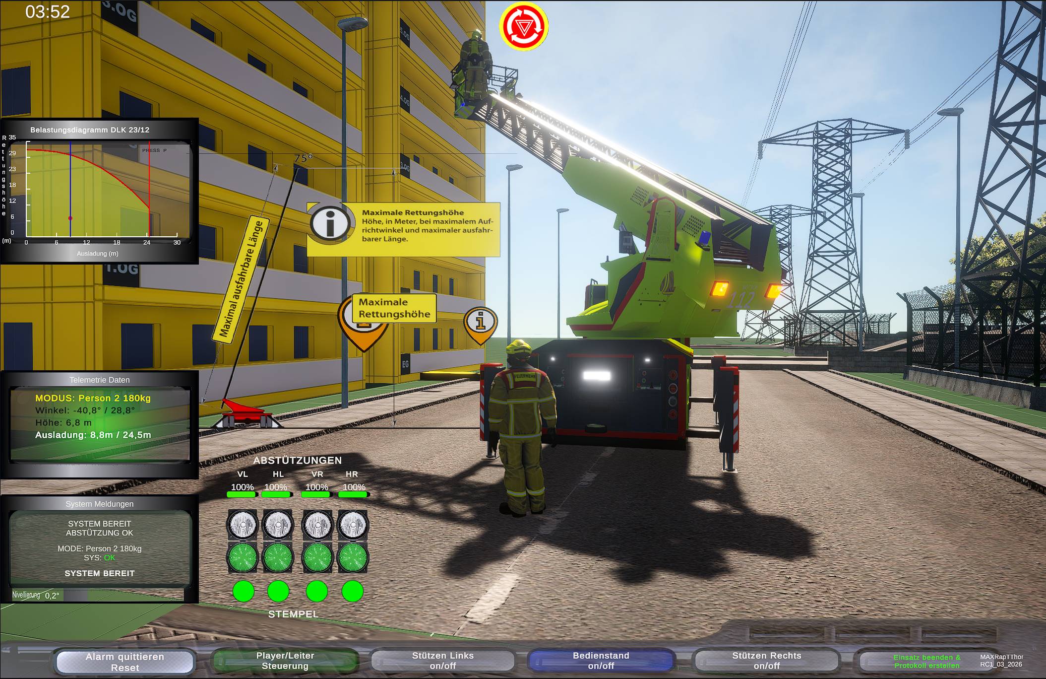 Rettungshöhe Training